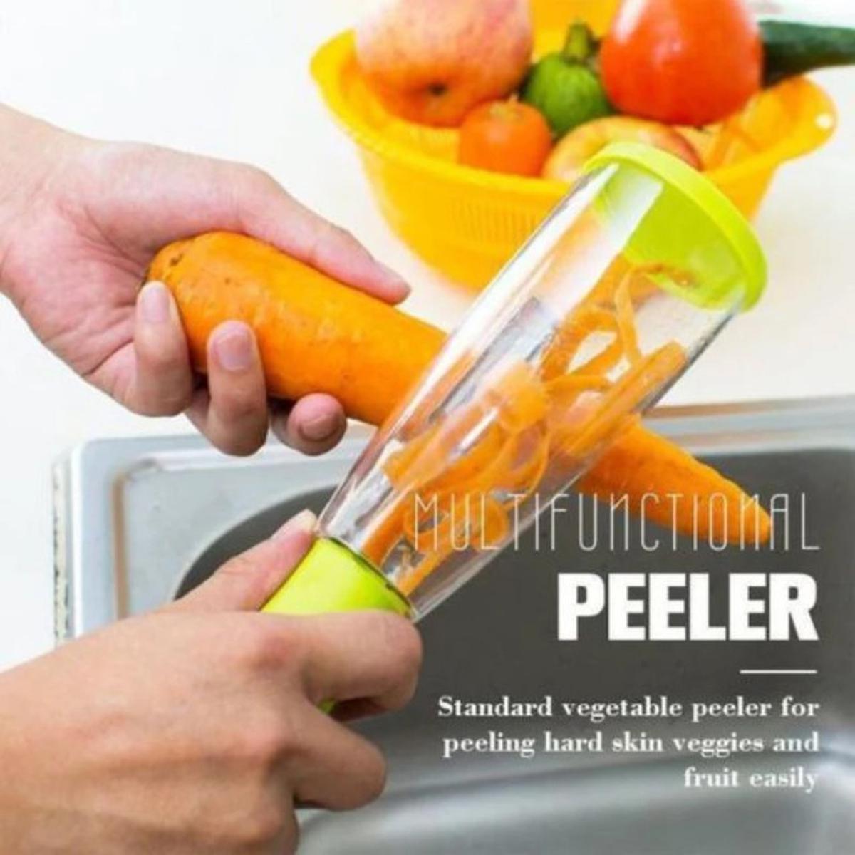 Multifunctional Storage Peeler Peelers With Trash Can Fruit Vegetable Peeler Carrot Grater Peeler With Trashbin