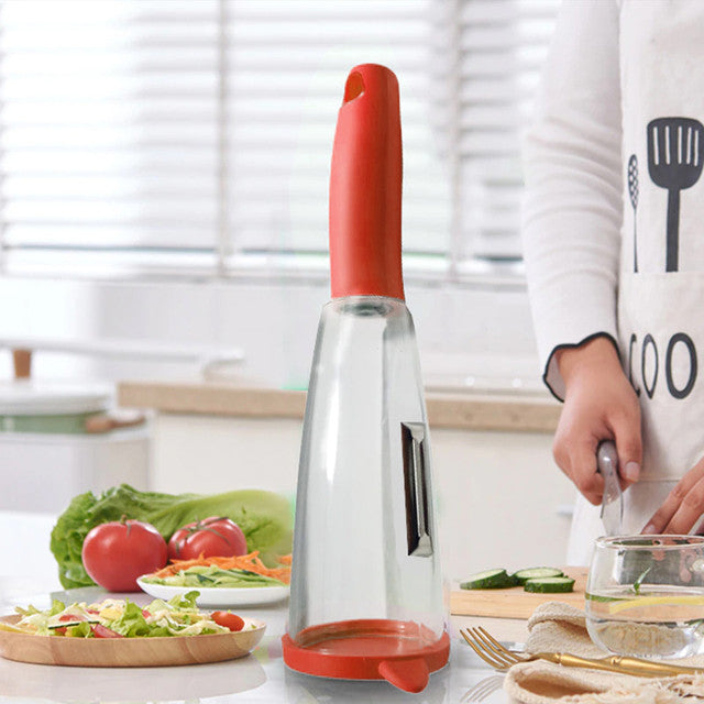 Multifunctional Storage Peeler Peelers With Trash Can Fruit Vegetable Peeler Carrot Grater Peeler With Trashbin