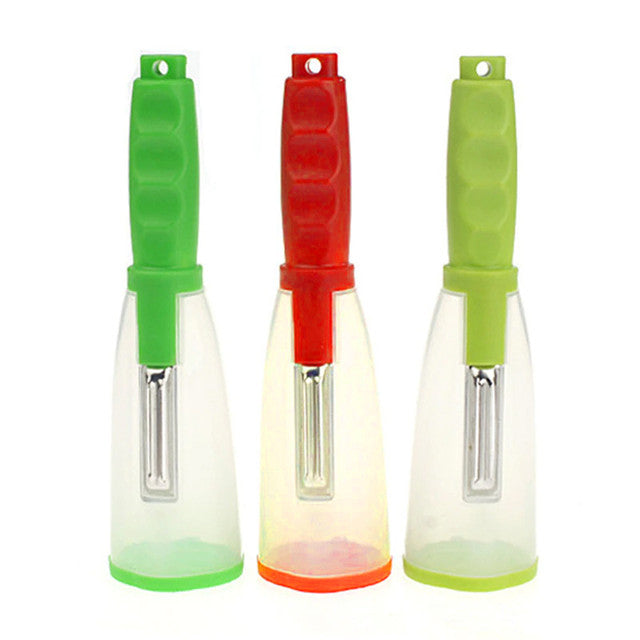 Multifunctional Storage Peeler Peelers With Trash Can Fruit Vegetable Peeler Carrot Grater Peeler With Trashbin