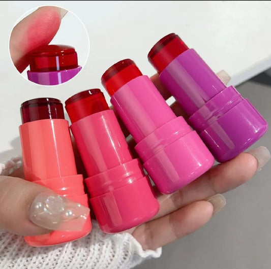 Multi-Use Cheek & Lip Tint Stick – Matte & Moisturizing Blush Stick for Lips, Cheeks & Eyes