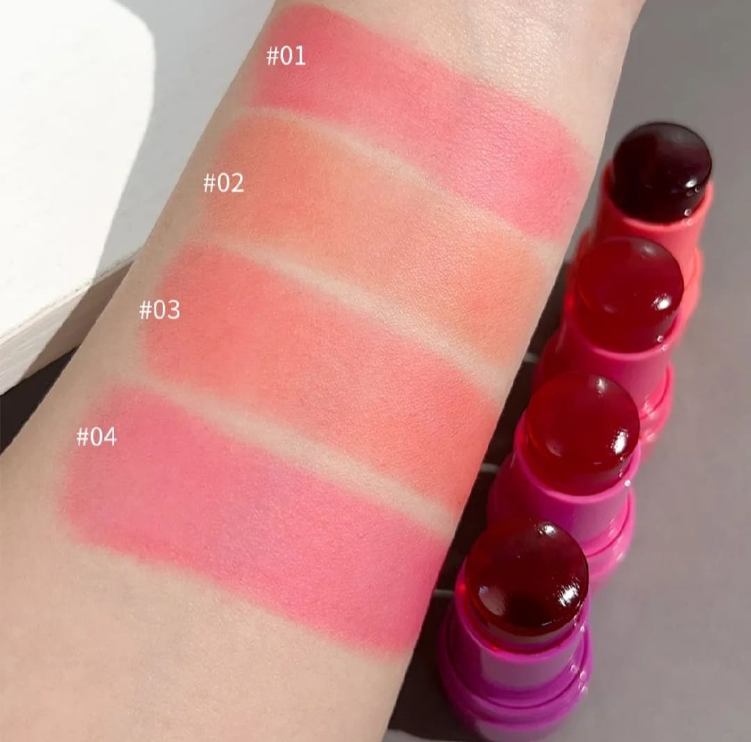 Multi-Use Cheek & Lip Tint Stick – Matte & Moisturizing Blush Stick for Lips, Cheeks & Eyes