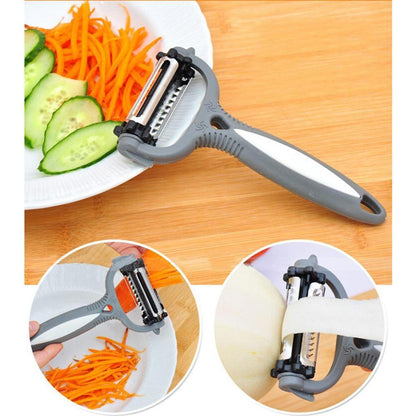 3 in 1 Multi-functional 360 Degree Rotary Potato Peeler Vegetable Cutter Fruit