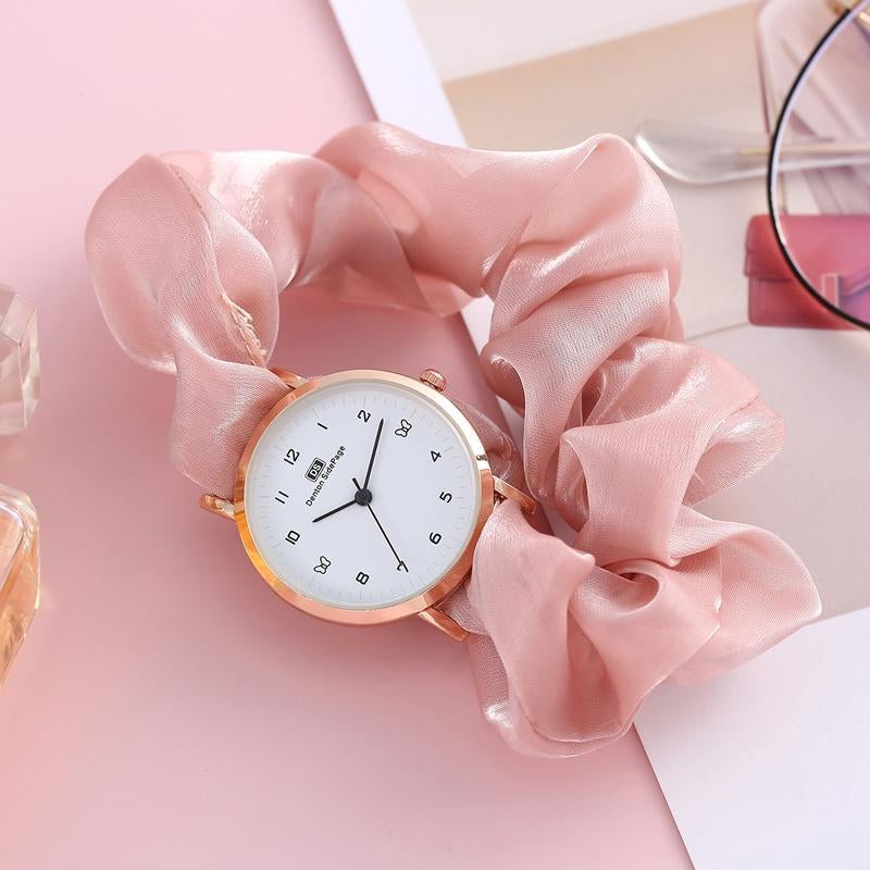 Korean watches for girls Ins Girls Alloy Ribbon Streamer Watch Female Accessories ladies watch Scrunchie Watch For Girls Watches for Girls