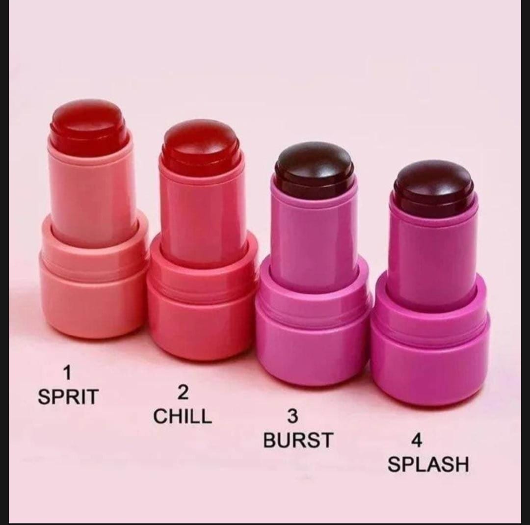 Multi-Use Cheek & Lip Tint Stick – Matte & Moisturizing Blush Stick for Lips, Cheeks & Eyes