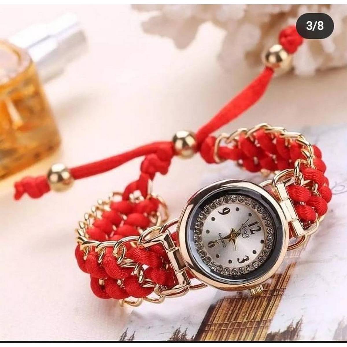 Luxury Stylish Girls Analog Handmade Braided Bracelet Watch Thread Knitted Weaved Strap Women Dress