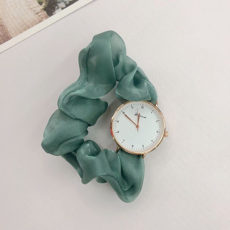 Korean watches for girls Ins Girls Alloy Ribbon Streamer Watch Female Accessories ladies watch Scrunchie Watch For Girls Watches for Girls