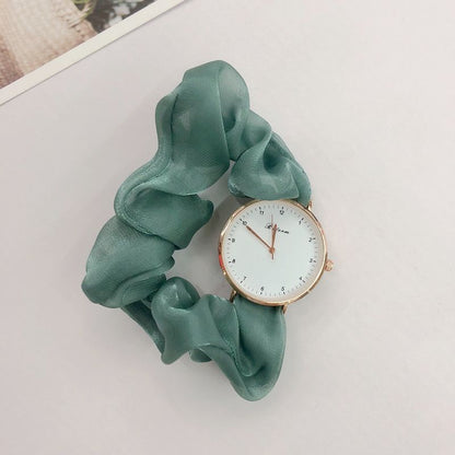 Korean watches for girls Ins Girls Alloy Ribbon Streamer Watch Female Accessories ladies watch Scrunchie Watch For Girls Watches for Girls