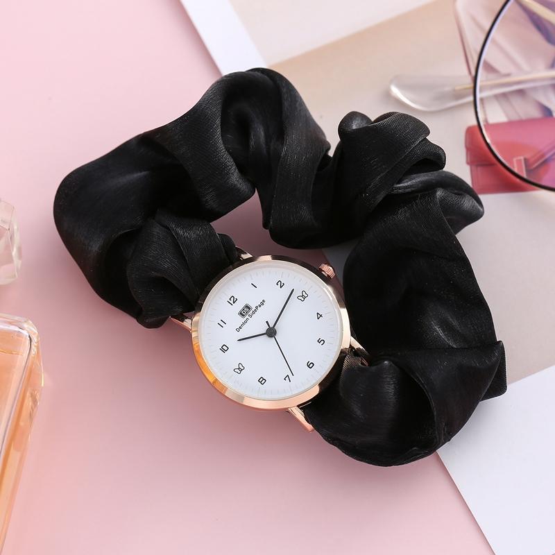 Korean watches for girls Ins Girls Alloy Ribbon Streamer Watch Female Accessories ladies watch Scrunchie Watch For Girls Watches for Girls