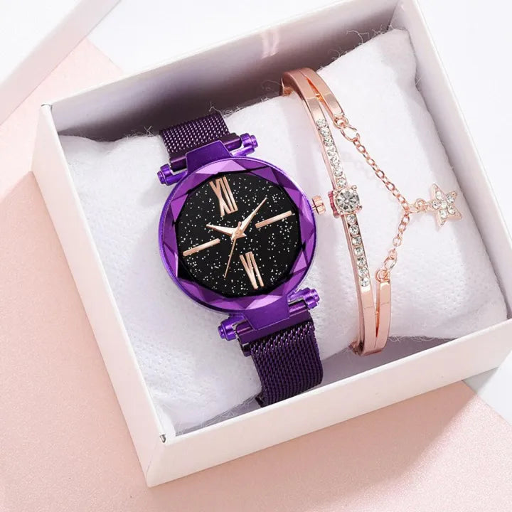 New stylish Magnetic Chain Analog Watch For Girls.