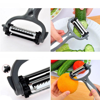 3 in 1 Multi-functional 360 Degree Rotary Potato Peeler Vegetable Cutter Fruit